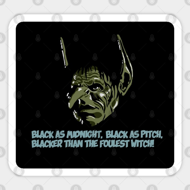 Blix: Black as Midnight Sticker by Slabafinety